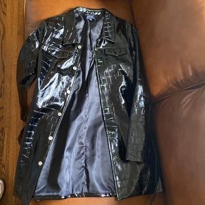 ASOS Faux Alligator Skin TRENCHSUIT